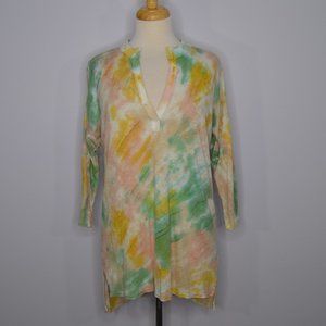 XCVI Watercolor Tie Dye Tunic Sz XS